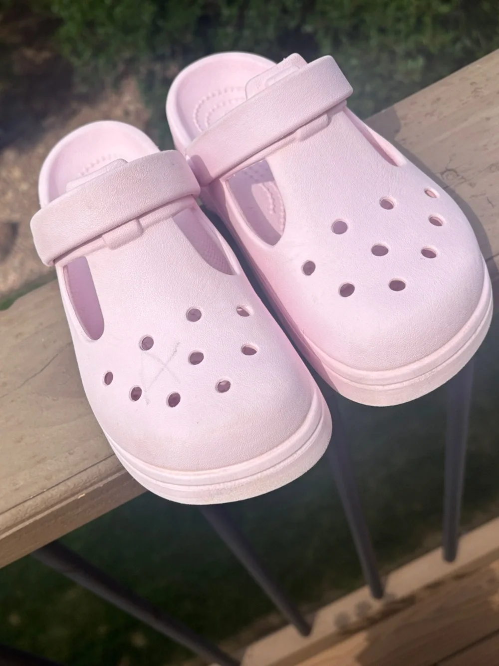 CROCS Kids Pink Vented Clog Sandals